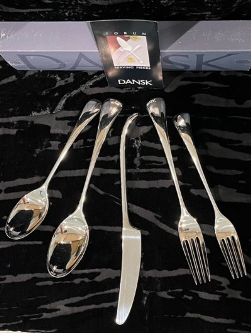 Dansk Torun 5 Piecec Flatware Set New In Box‎ & Never Used Rare Find!